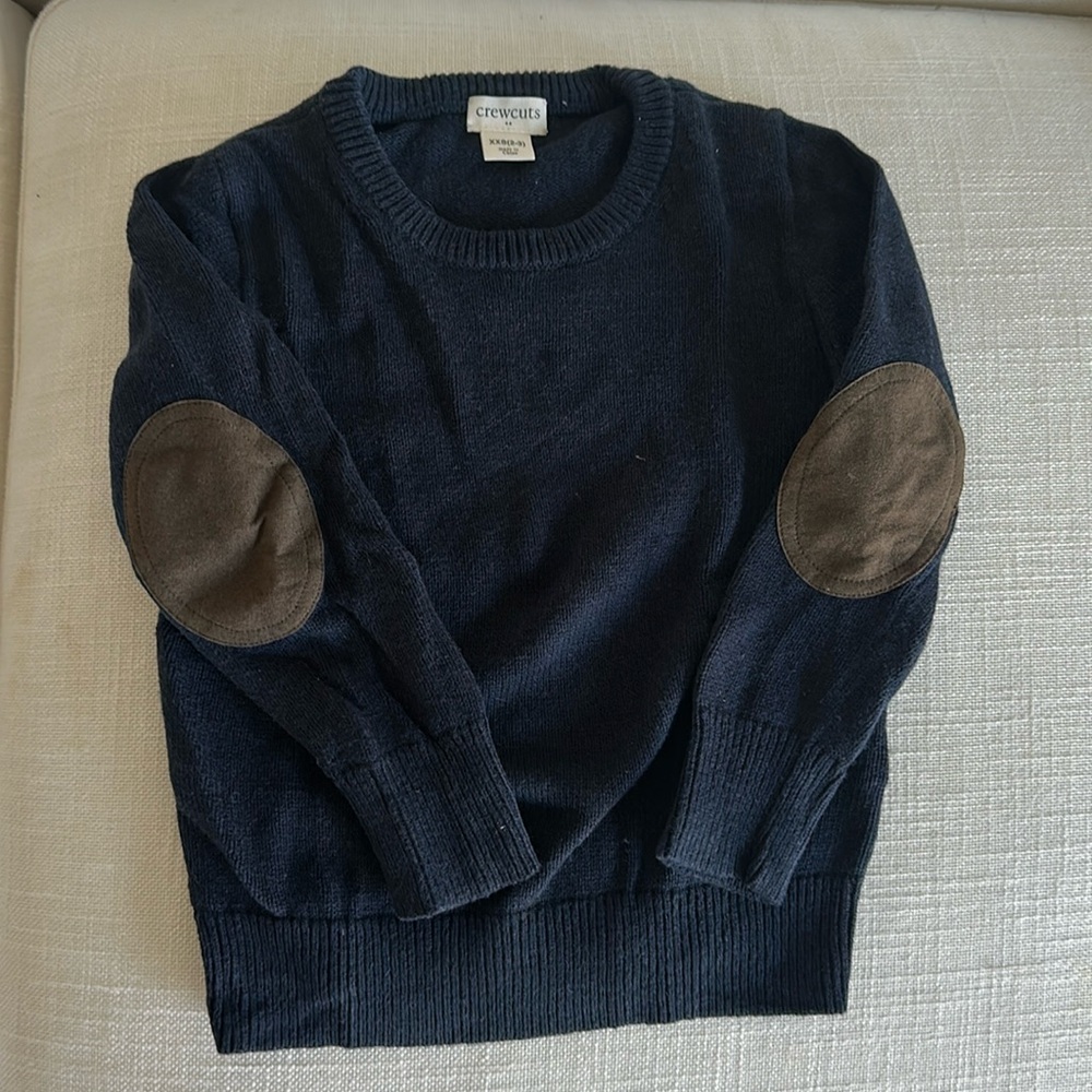 Crewcuts Cottonblend patch elbow Sweater